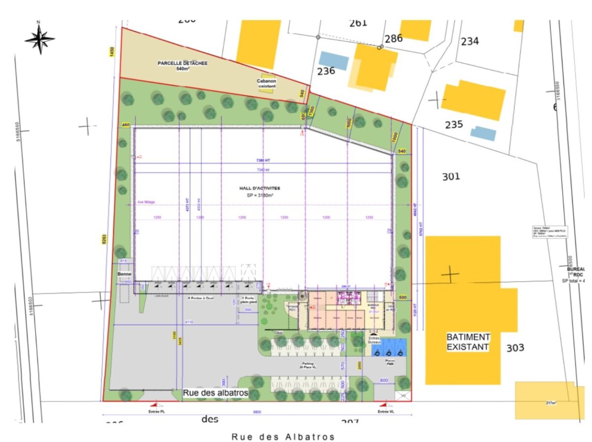 Locaux d'activité A LOUER de 3 643 m² non divisibles a MIONS